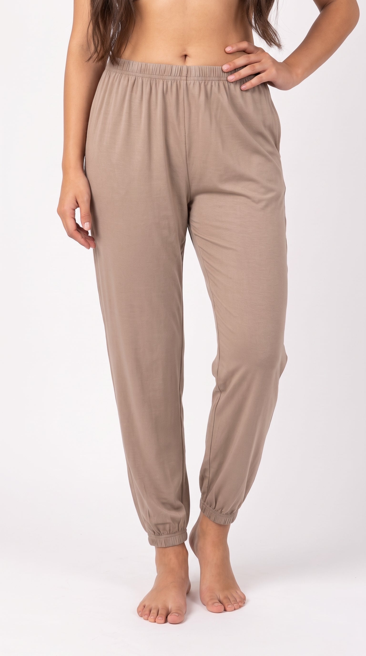 Women's Maroon Jogger Sweatpants Soft Knit Lounge Pants