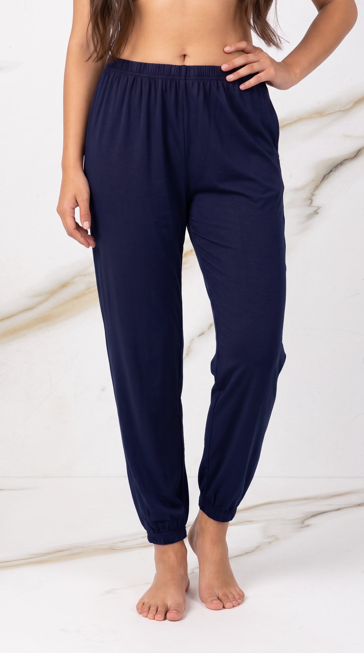 Women's Maroon Jogger Sweatpants Soft Knit Lounge Pants